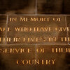 An inscription on the war memorial.