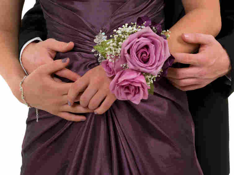 A couple with a corsage