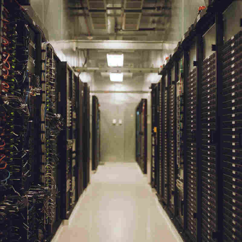 Nick Easley of the Union Station Technology Center calls this room full of servers at the center "the cloud."