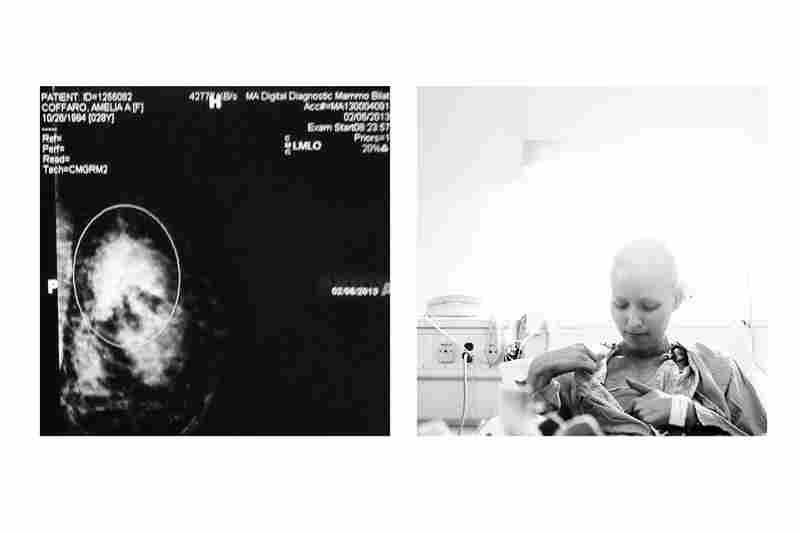 good morning breast cancer. i am going to kick your ass.(Left photo by Amelia Coffaro; right by Elizabeth Griffin)