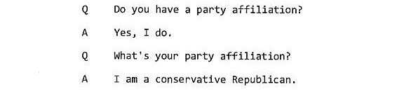 Excerpt from transcript of an interview between congressional investigators and a screening group manager in the IRS Cincinnati field office.