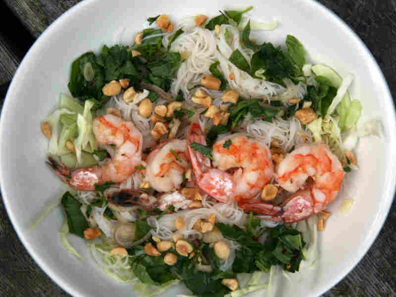 Southeast Asian Shrimp and Rice Noodle Salad