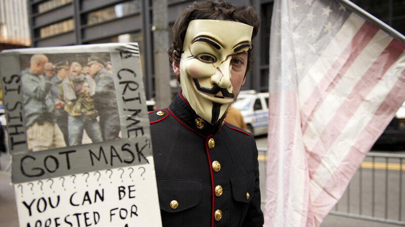 Where The Mask Seen In Global Protests Is Made Parallels Npr