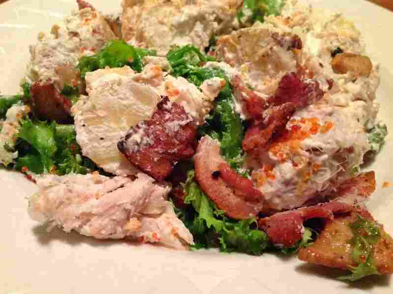 Smoked trout salad
