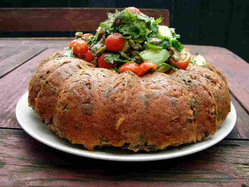 Kale And Black Bean Cake