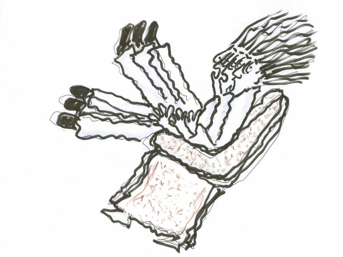 Man in chair, setting #4.