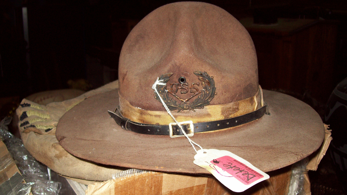 A Harrisburg Wild West artifact sits inside of a warehouse building owned by the city, seen here in 2011.