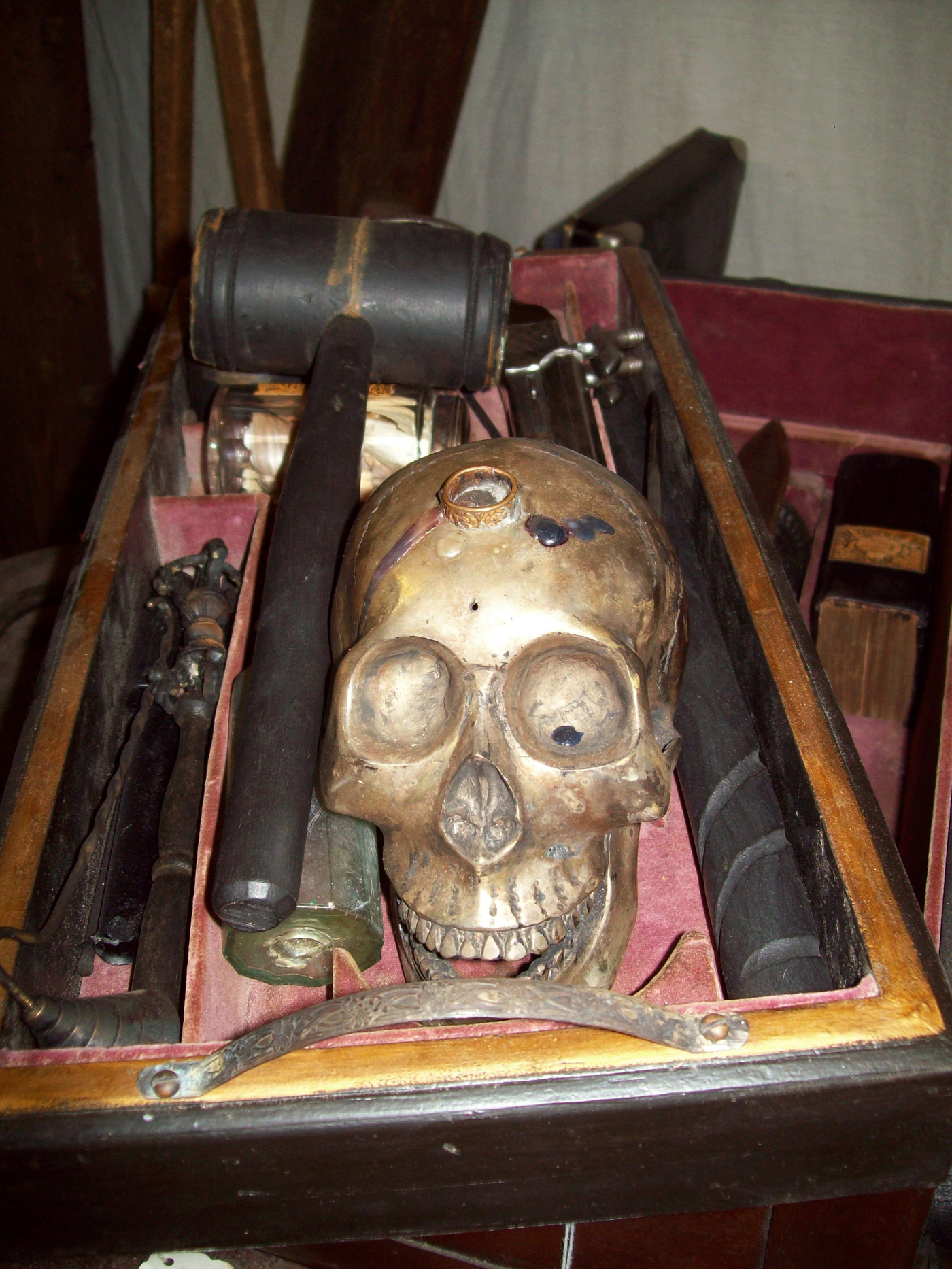 Several Harrisburg Wild West artifacts sit inside of a warehouse building owned by the city, seen here in 2011.
