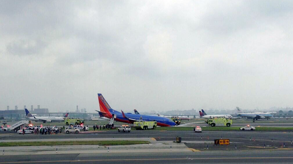 Southwest Airlines Plane Has Landing Gear Malfunction At LaGuardia