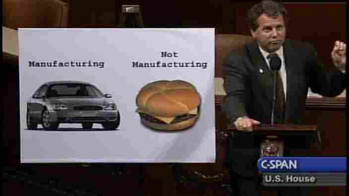 A chart from Sen. Sherrod Brown (D-Ohio) explains what qualifies as manufacturing.