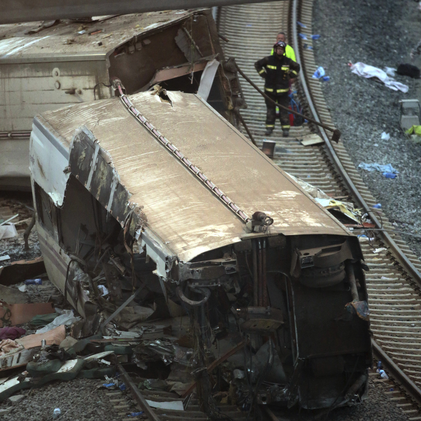 'Scene From Hell' At Site Of Spanish Train Crash The TwoWay NPR