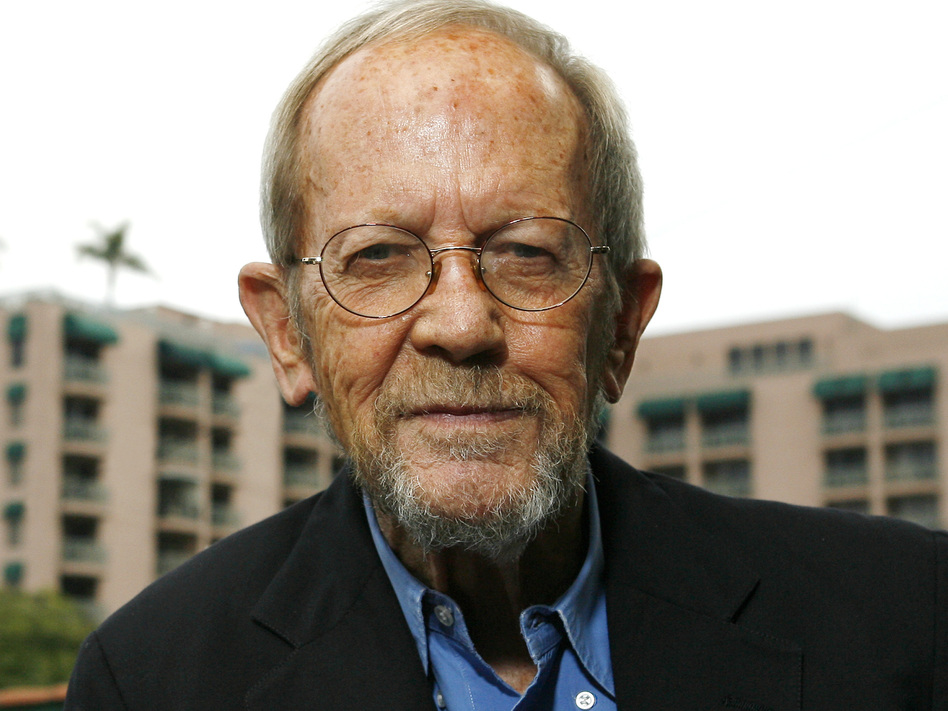 Many of Elmore Leonard's stories have been adapted for the screen, from the movie <em>Get Shorty</em> to the TV show, <em>Justified</em>. (Vince Bucci/Getty Images)