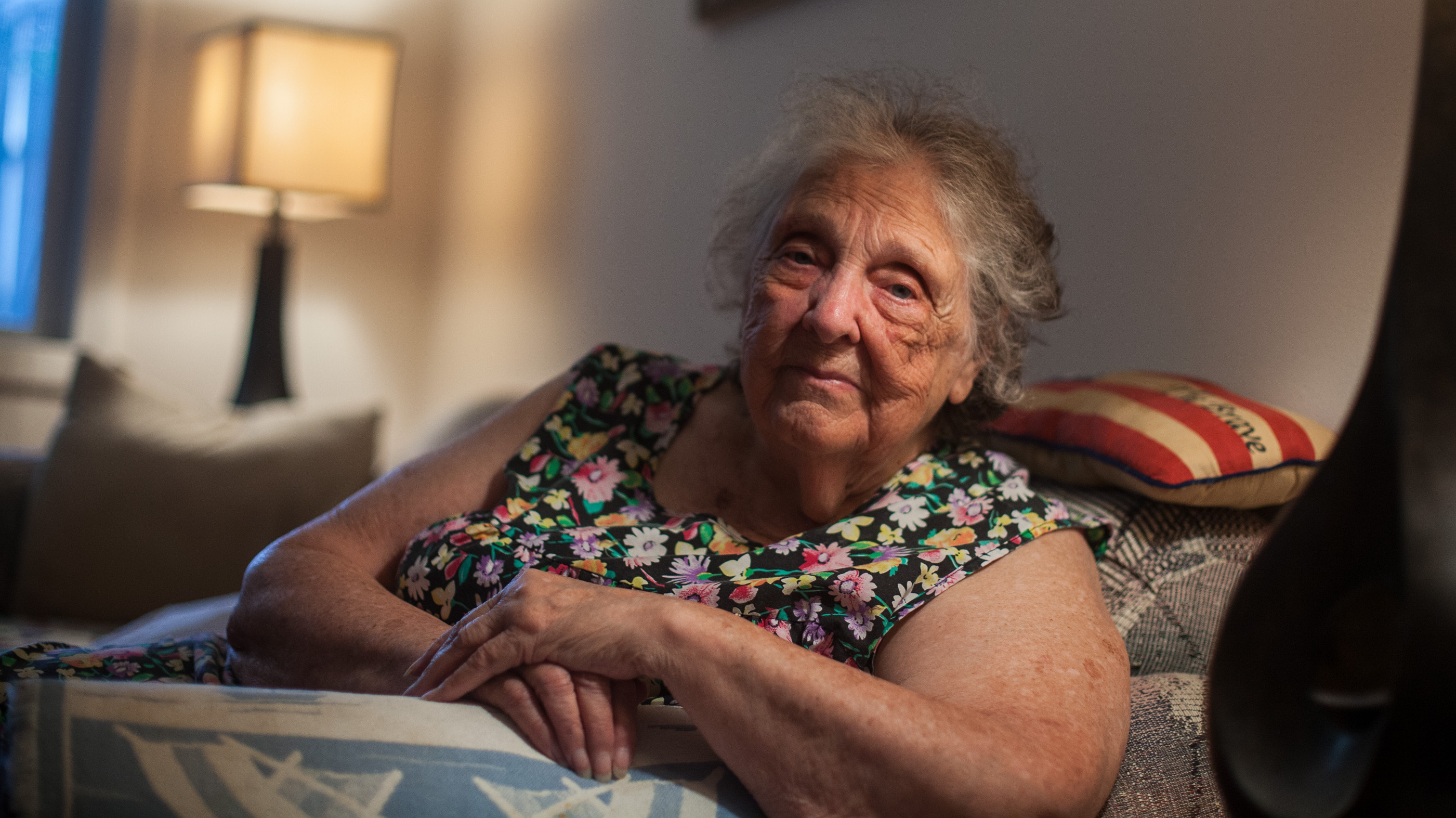 Billie Iverson, 86, of Cranston, R.I., recently underwent a transplant of intestinal microbes that likely saved her life. (Ryan T. Conaty for NPR)