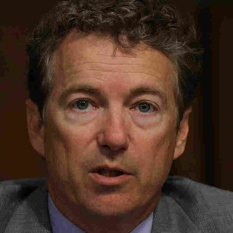 Sen. Rand Paul, R-Ky., at Wednesday's Senate Foreign Relations Committee vote on the Syria resolution.