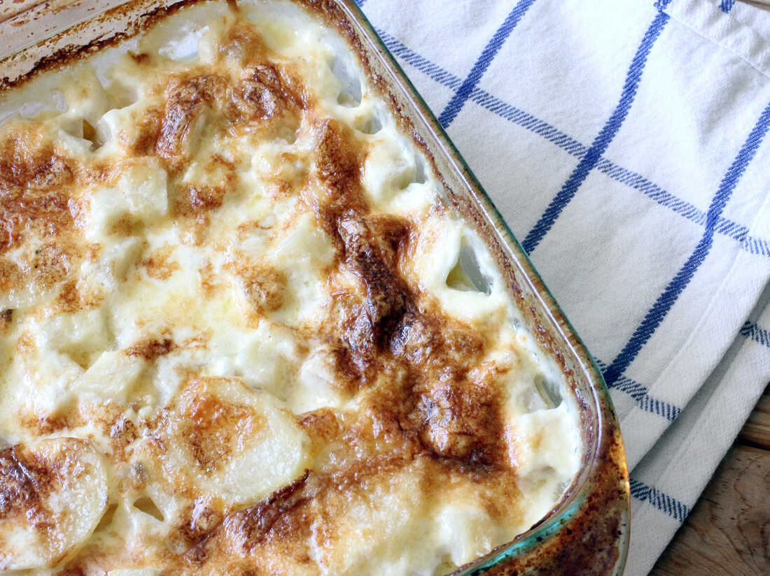 Celery Root and Potato Comte Gratin