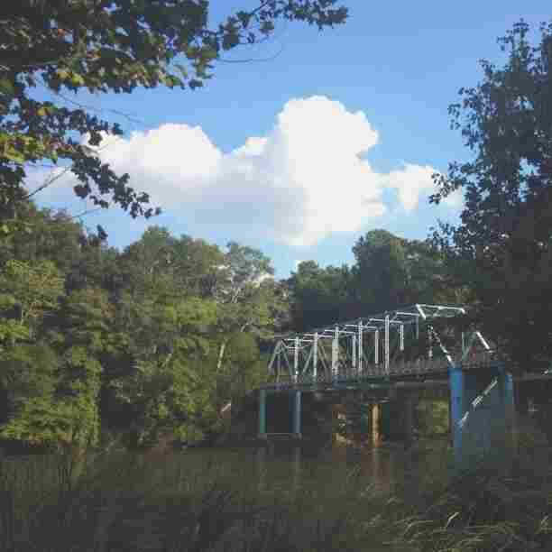 Atlanta — This is the original site of the pontoon bridge that the Union Army used to cross the Chattahoochee River to invade Atlanta during the Civil War.