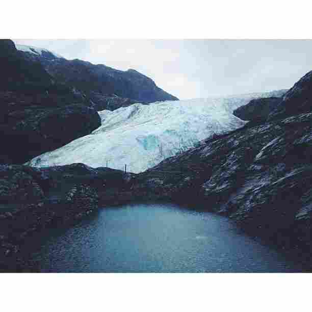 Exit Glacier, located in the Kenai Mountains of Alaska, received its name because it served as the exit for the first recorded crossing of the Harding Icefield in 1968.
