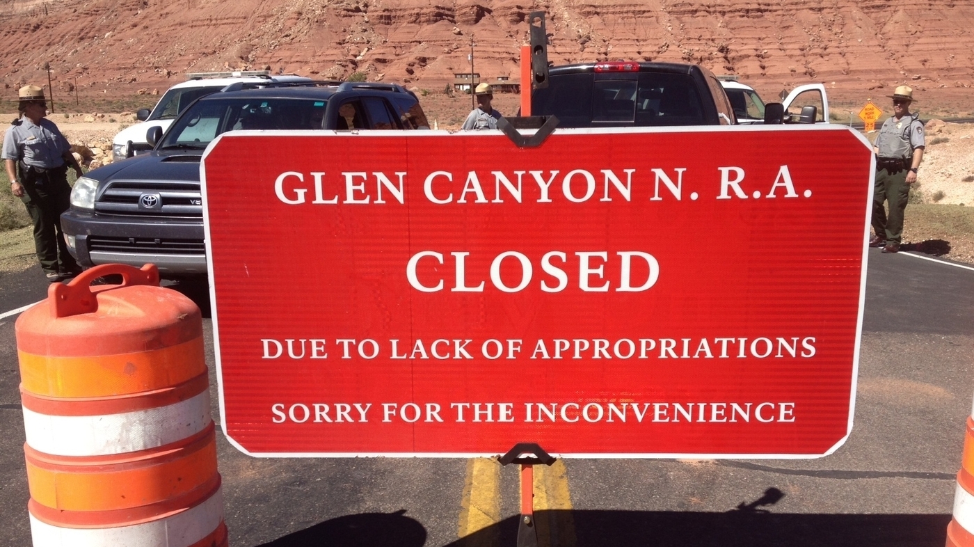 National Parks Close As Other Public Lands Stay Open : NPR