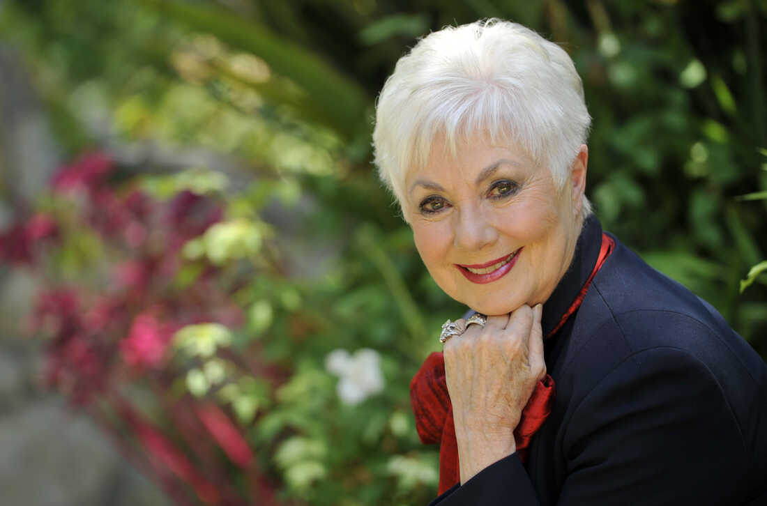 Shirley Jones poses for a portrait at her home in Los Angeles.