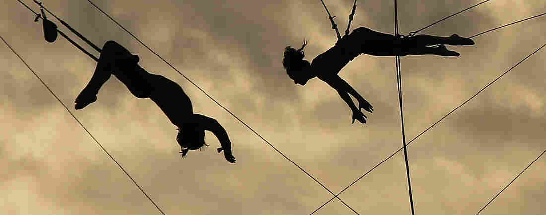 Flying high at Trapeze School New York.