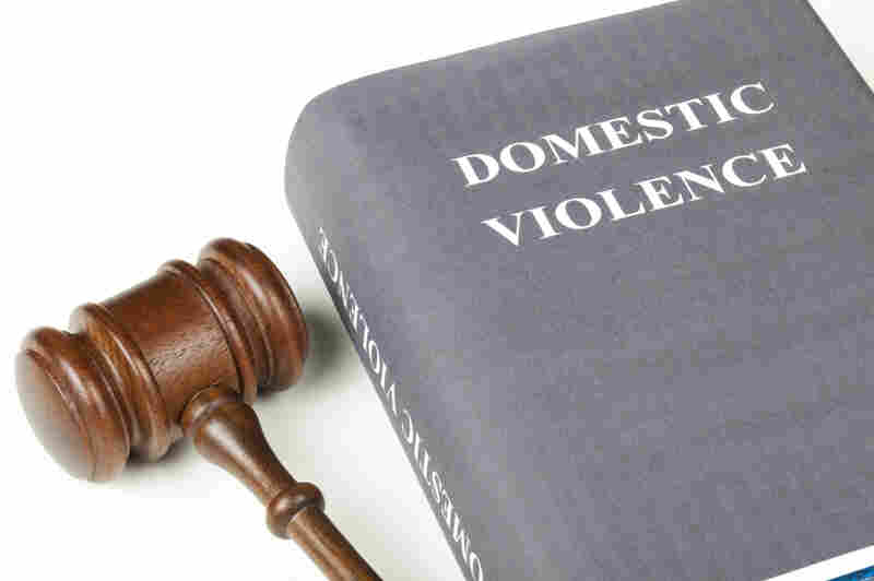 Gavel and book on domestic violence
