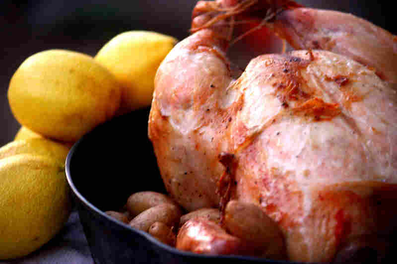 Roast Chicken With Lemons