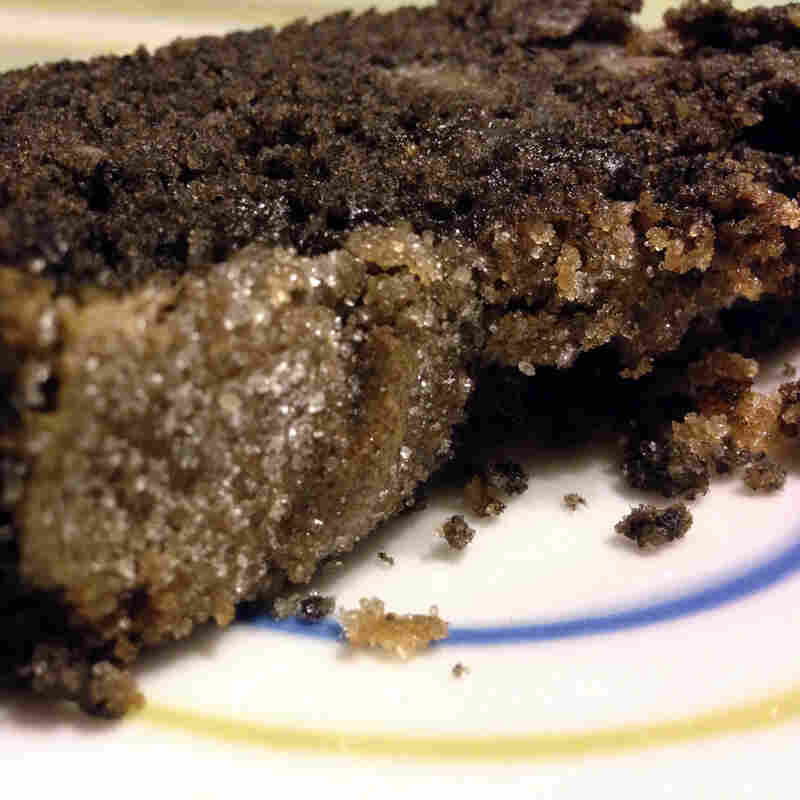 Black Sesame-Pear Tea Cake