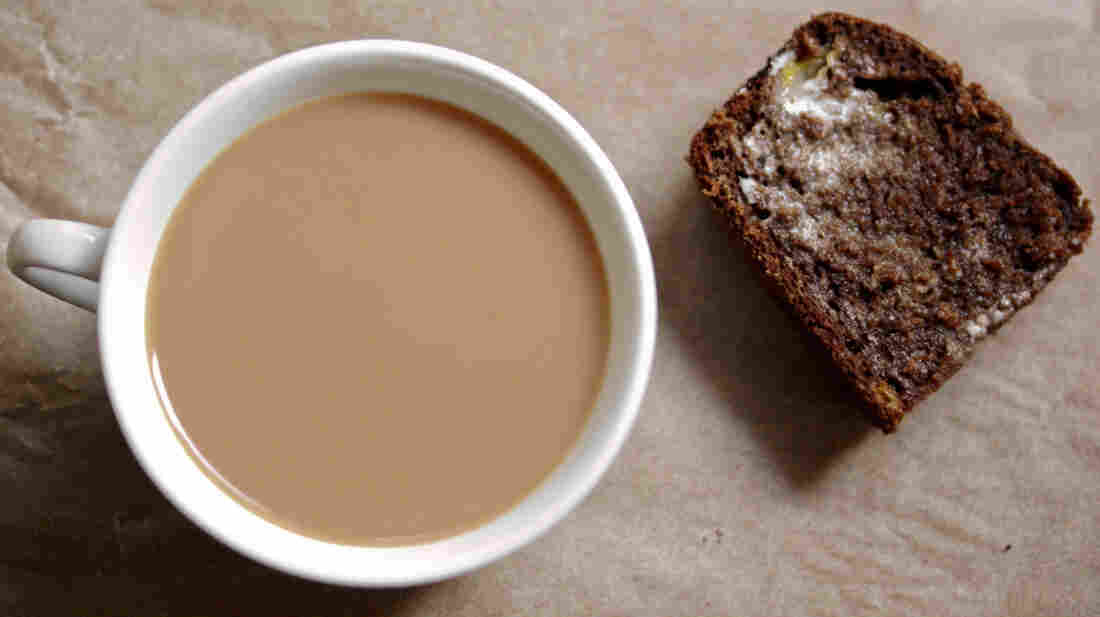Banana-Cocoa Bread — made with homemade yogurt — is a perfect treat with coffee or tea.