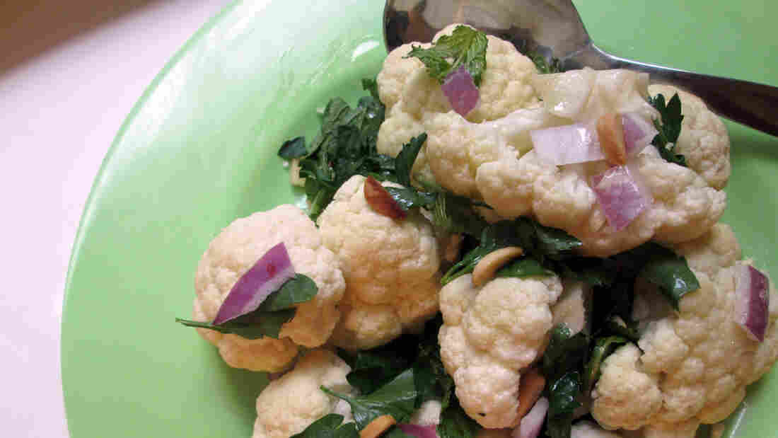 A bowl of Cauliflower Salad