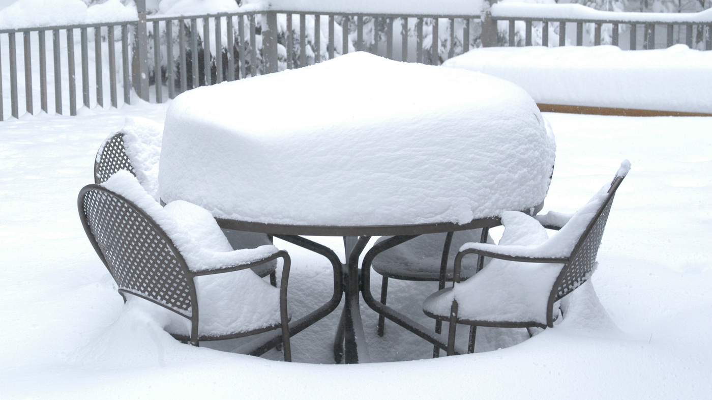 Please Send This Man Photos Of Snow On Your Patio Furniture The