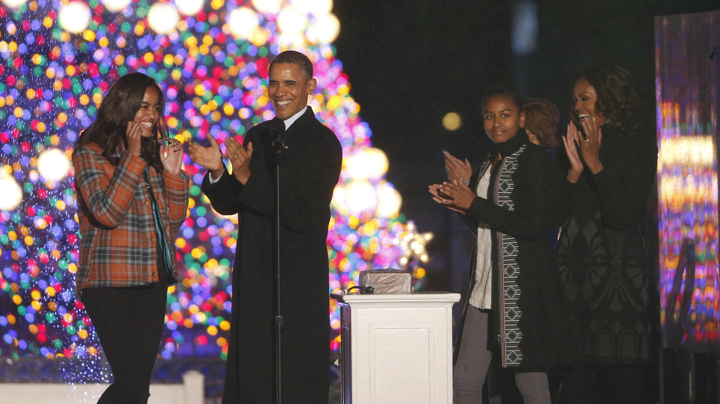 President Obama Lights National Christmas Tree The TwoWay NPR
