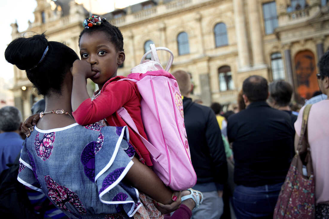 I was struck by the number of people bringing their young children to pay their respects. While most of them are too young to perhaps understand the gravity of the situation – it'll be something that years from now they'll recollect.