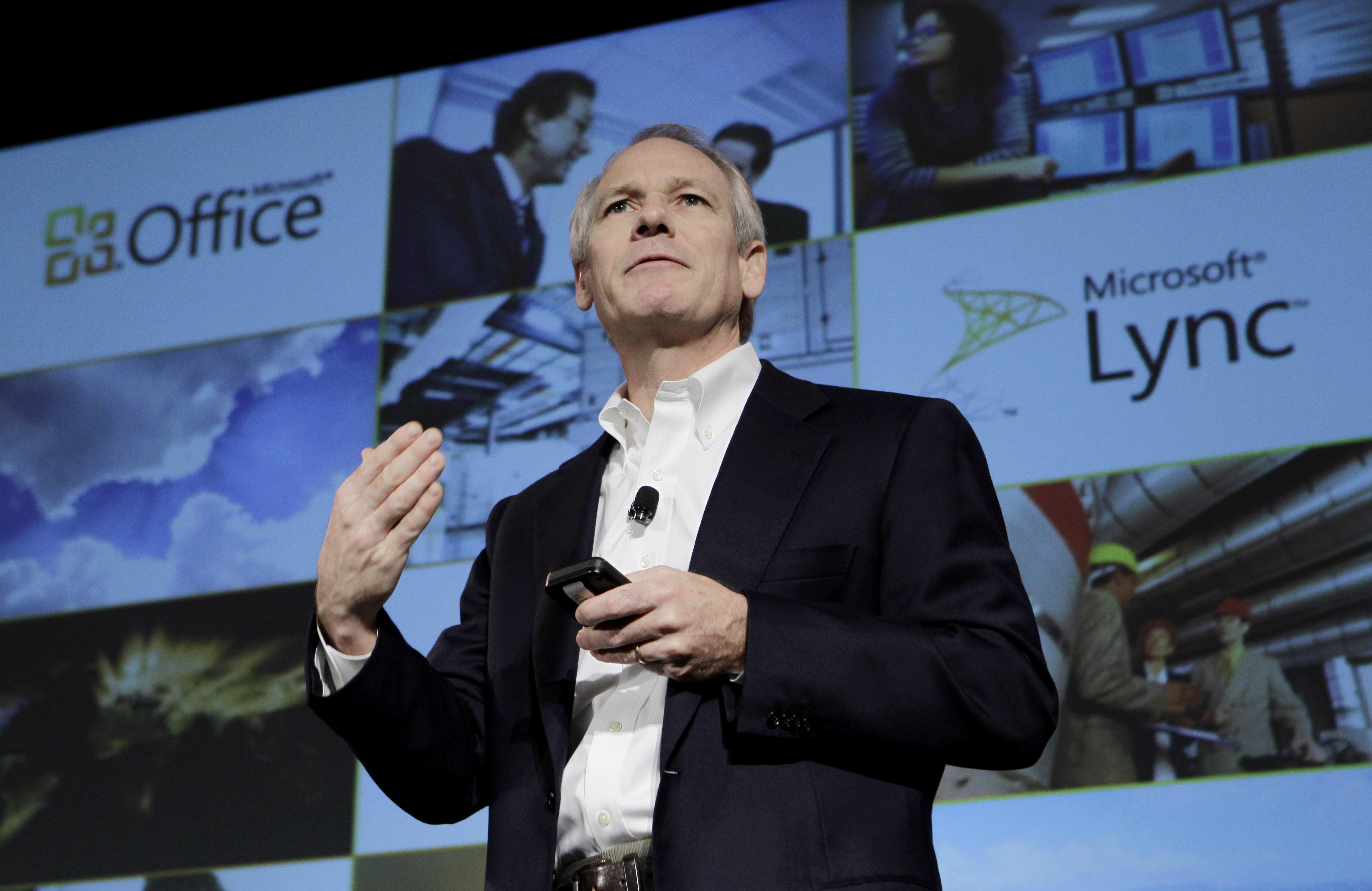 Kurt DelBene, former president of the Microsoft Office Division, talks about Microsoft Office 365 at a news conference in San Francisco, in 2010.