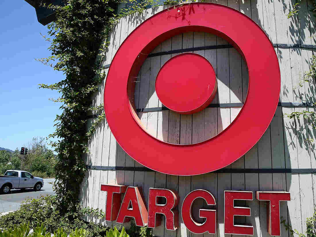 The sign in front of a Target store in Novato, Calif.
