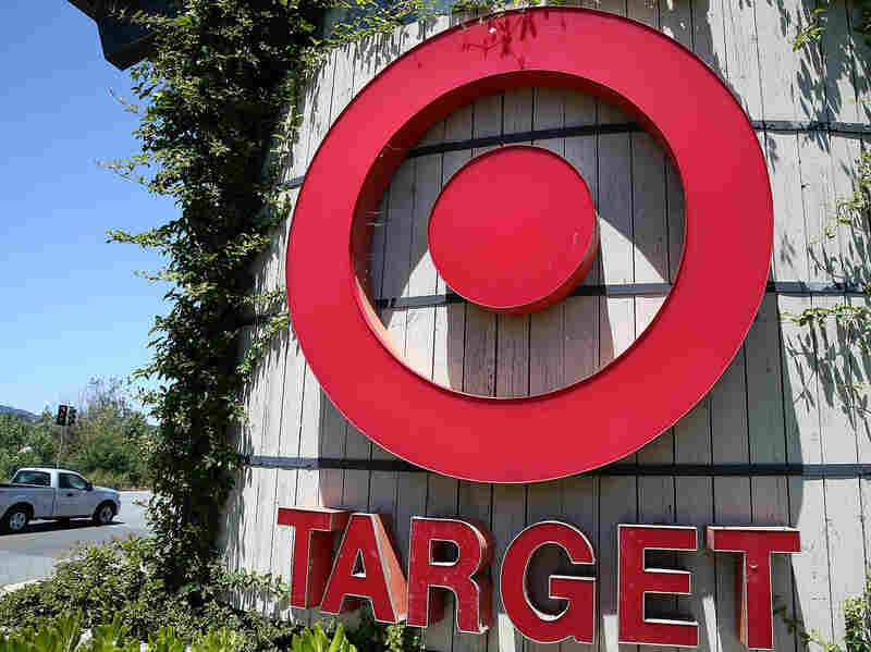 The sign in front of a Target store in Novato, Calif.