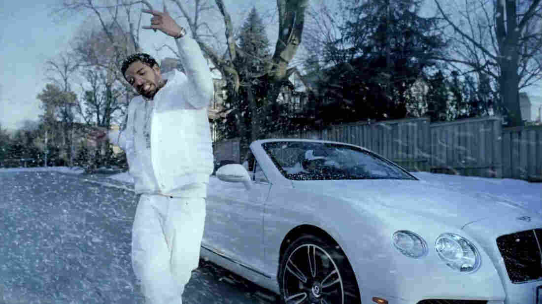 A still from the video for Drake's "Started From The Bottom."
