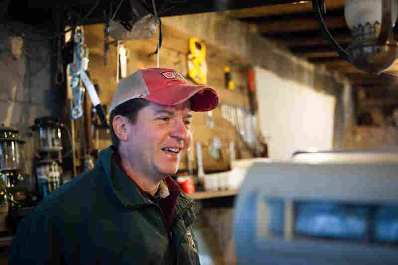 Guerre has made a number of improvements to the farm. He has built a new chicken coop and turned an old milk room into a washroom for vegetables.