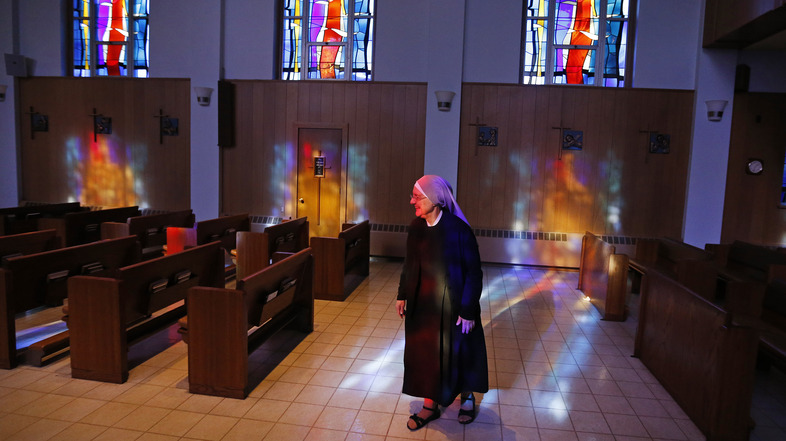 Little Sisters of the Poor runs the Mullen Home for the Aged in Denver, Colo. The group is seeking exemption from an Affordable Care Act requirement. (Brennan Linsley/AP)