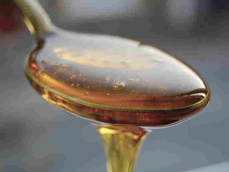 A spoonful of maple syrup