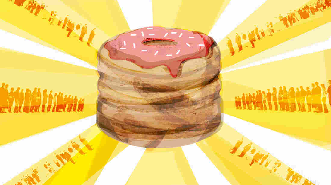 Maria Fabrizio's illustration of the story: Trademarking The Cronut