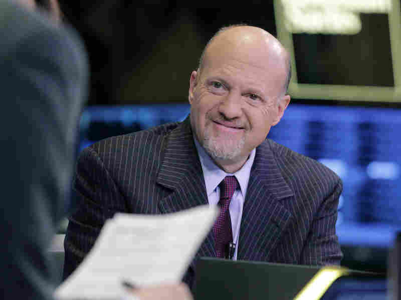 James Cramer, host of CNBC's Mad Money, works at the cable television network's broadcast booth at the New York Stock Exchange, Monday, March 4, 2013.