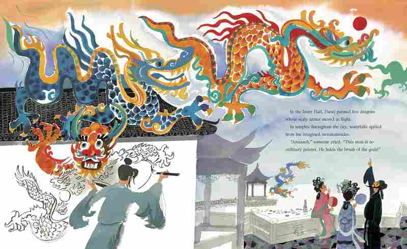 Excerpted from Brush Of The Gods by Lenore Look, illustrated by Meilo So. Copyright 2013 by Lenore Look and Meilo So. Excerpted by permission of Schwartz & Wade Books.