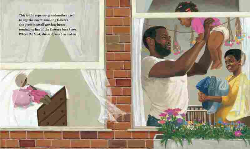 Excerpted from This Is The Rope: A Story Of The Great Migration by Jacqueline Woodson, illustrated by James Ransome. Copyright 2013 by Jacqueline Woodson and James Ransome. Excerpted by permission of Nancy Paulson Books.