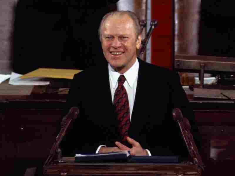 President Gerald R. Ford begins his State of the Union address to Congress on Jan. 15, 1975.