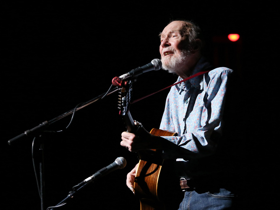 Pete Seeger was an environmentalist, an activist and the most prominent folk musician of his generation. (Neilson Barnard/Getty Images)