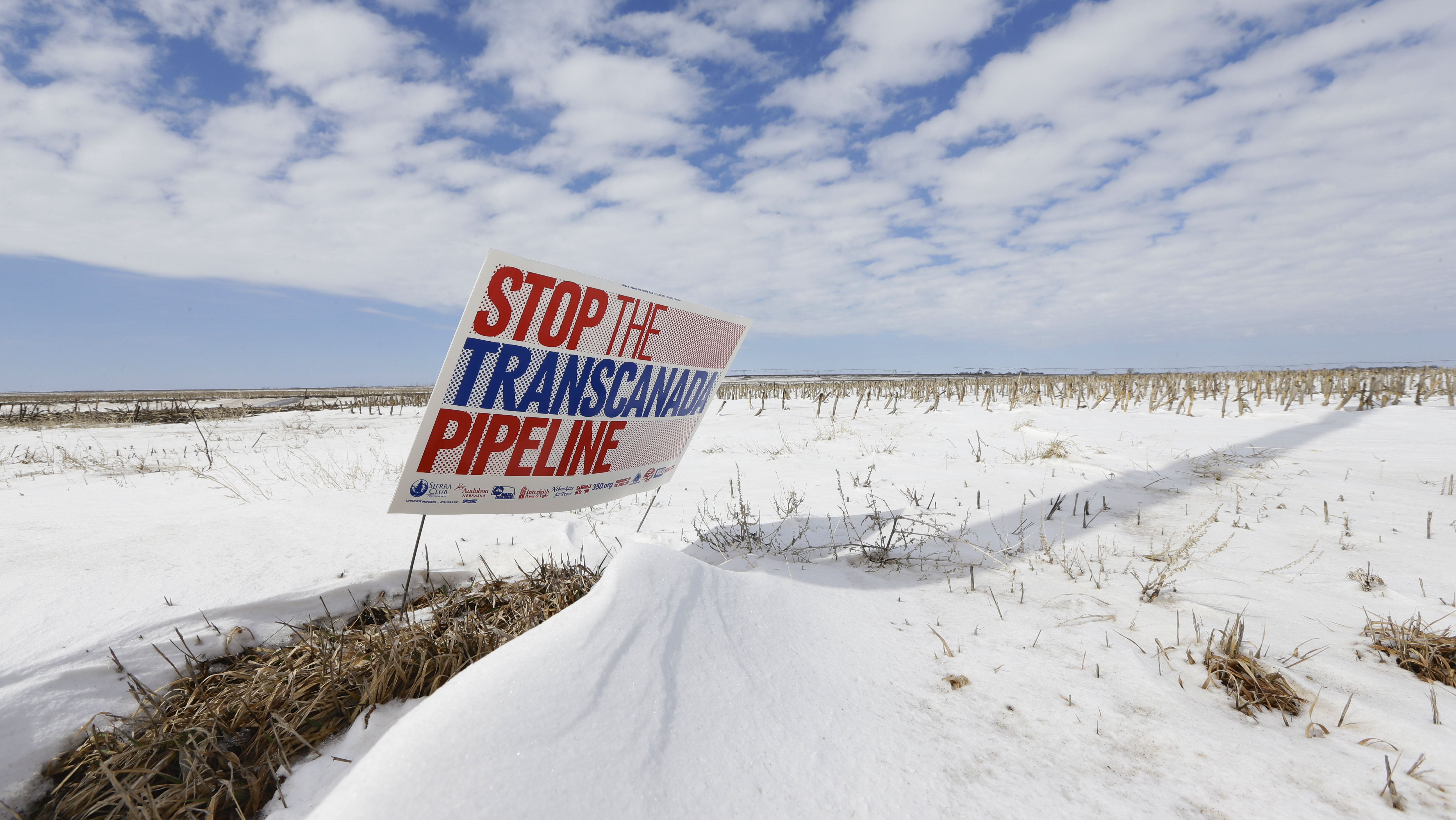 The proposed Keystone XL pipeline will run through this field near Bradshaw, Neb.