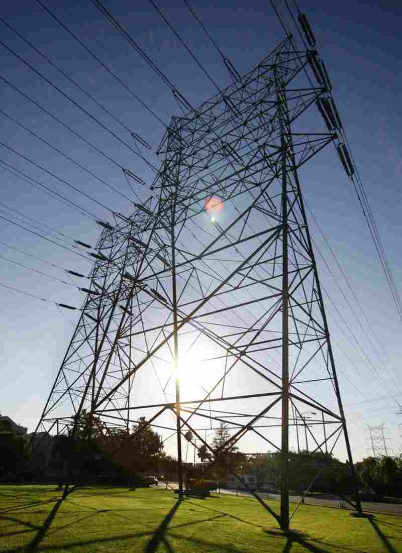 Power lines in Burbank, Calif.