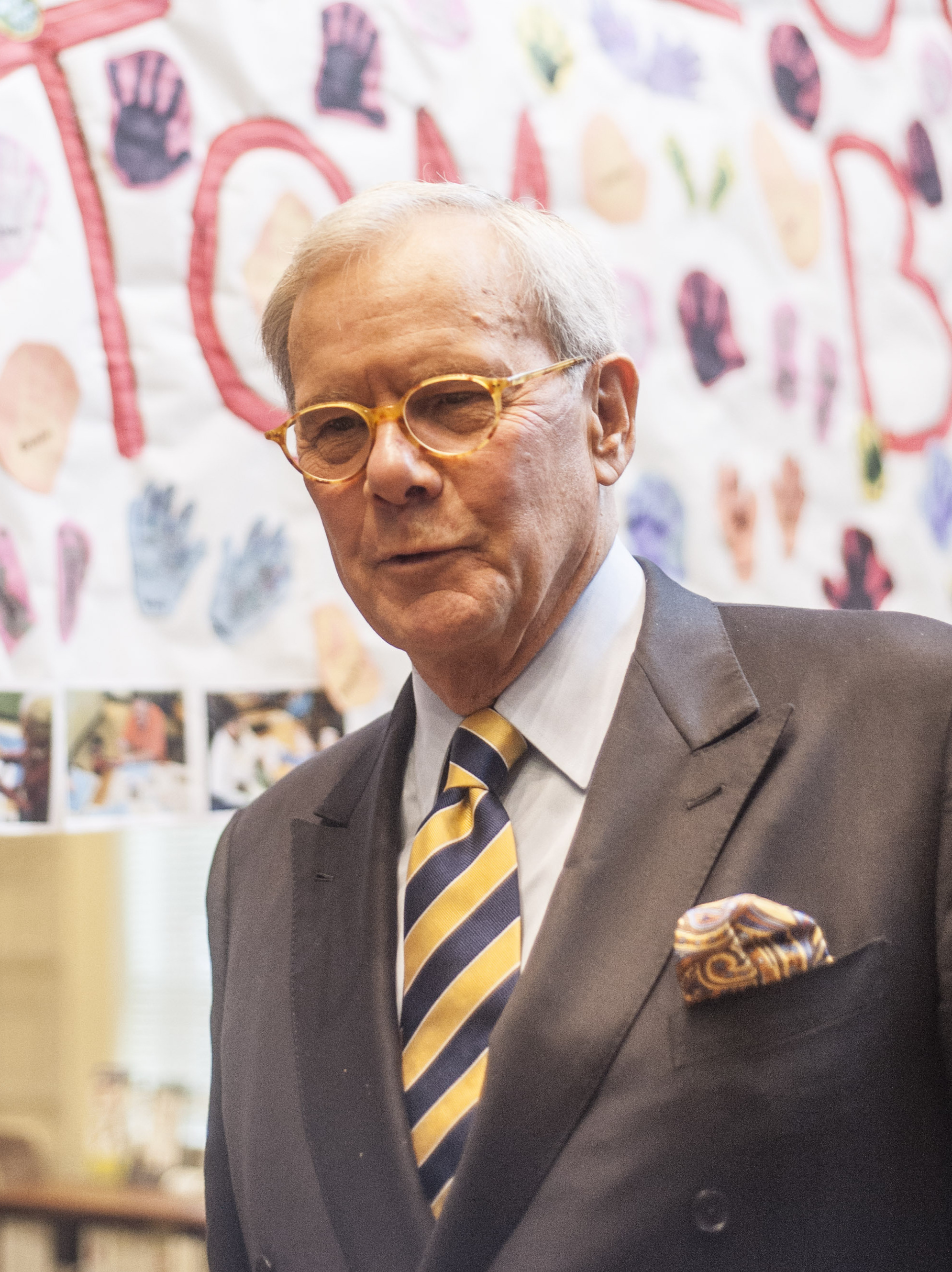 Tom Brokaw, seen here at an event in Silver Spring, Md., last year, was diagnosed with a form of cancer last August. (Getty Images)