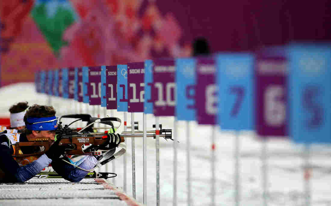 Sean Doherty of the United States competes during the Men's 4 x 7.5 km Relay on Saturday at the Sochi 2014 Winter Olympics at Laura Cross-country Ski & Biathlon Center in Sochi, Russia.