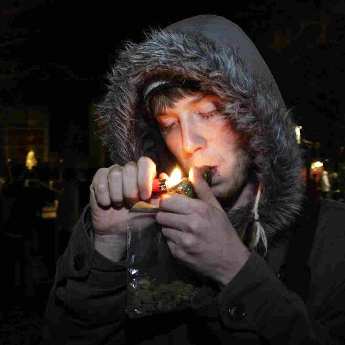 C. Nash smokes after possession of marijuana became legal in Washington state on Dec. 6, 2012. C. Nash smokes after possession of marijuana became legal in Washington state on Dec. 6, 2012.